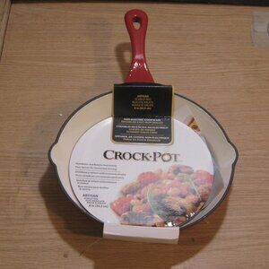 Cast Iron Crackpot Artisan Scarlet Red 8" Non-stick  NEW!!!